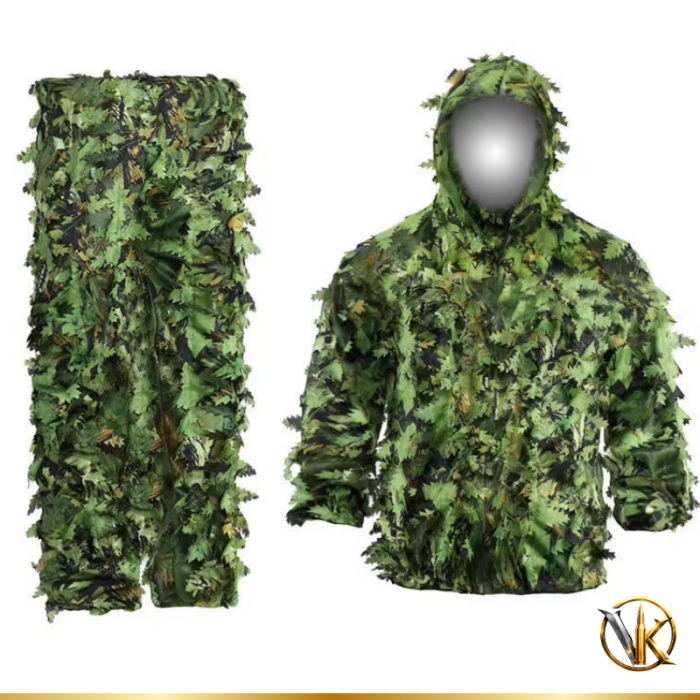 Conjunto Camuflaje Hojas 3D Pantalón y Casaca Verde / Camo - Imagen 2
