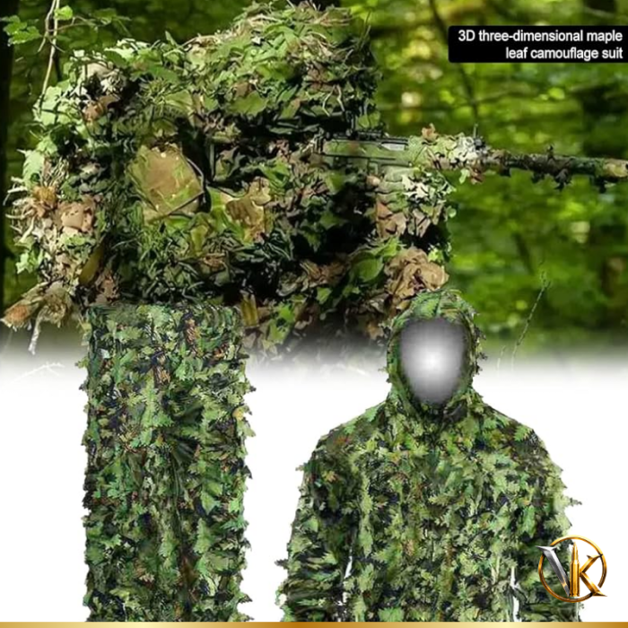 Conjunto Camuflaje Hojas 3D Pantalón y Casaca Verde / Camo - Imagen 6