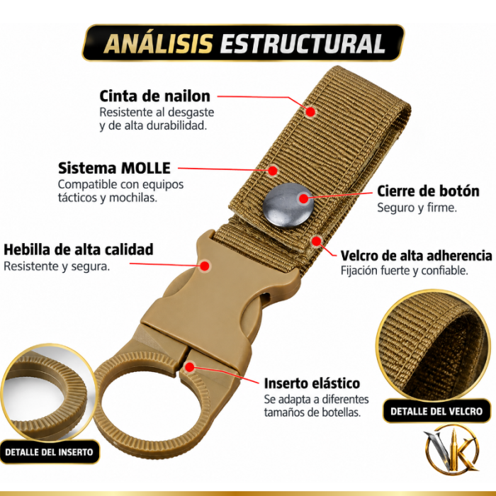Sujetador de Botella Táctico - Imagen 3